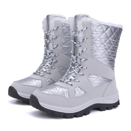 

Новые уличные зимние ботинки плюс флис женские зимние теплые спортивные ботинки водонепроницаемые хлопковые ботинки ботинки для хайкинга C1259 41 бежевый