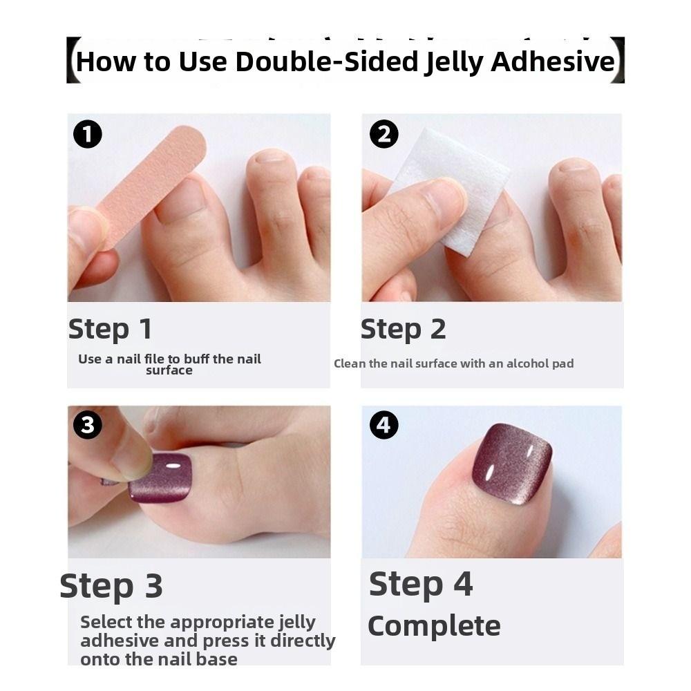 Cat Eye Fake Toe Nail Tips Half Cover Press On Toenails New Toenail For Women Nail Salons DIY