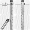 Welded Wire Fence with Concrete Foundation 25 X 0.8 M (W X H)