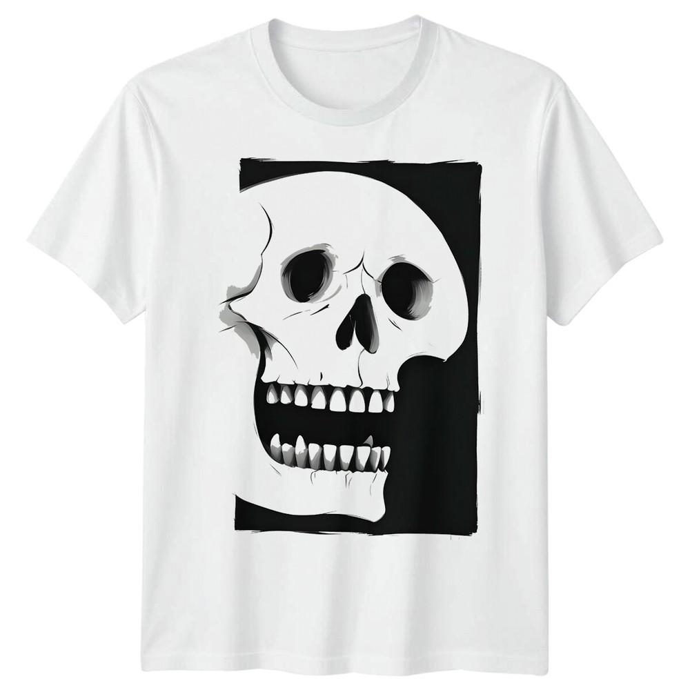 

Череп Хэллоуин События Мужчиныs Футболка Хоррор Графическая футболка 2XL