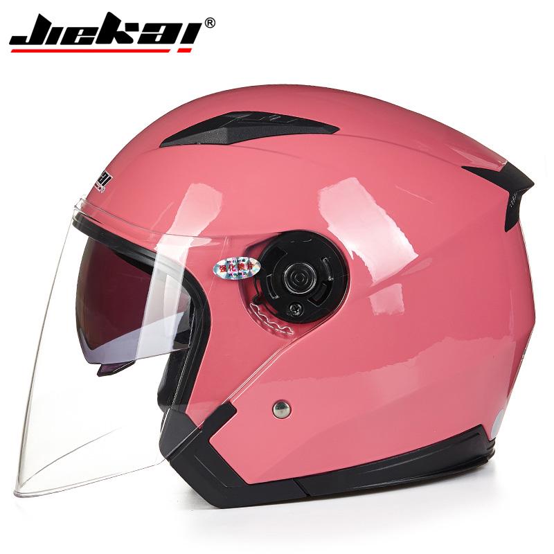 Genuine JIEKAI Helmet Motorcycle Motorbike Dual Lens Summer Winter Open Face Helmet Moto capacete para motocicleta casco516