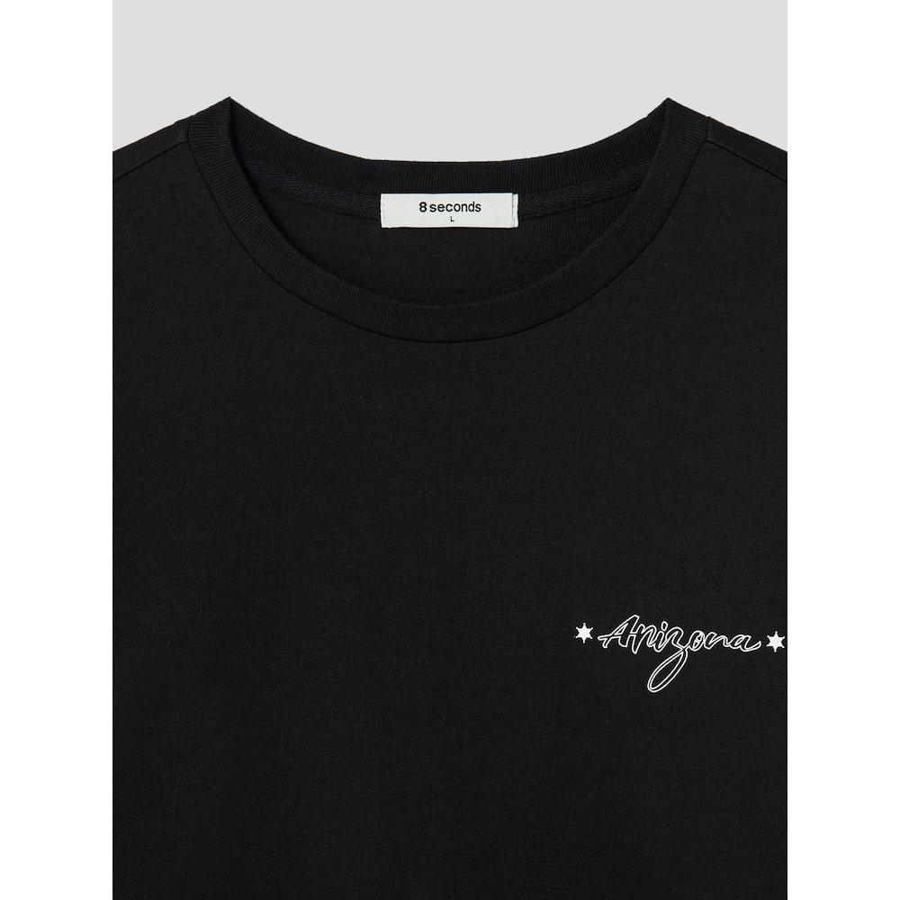 8Seconds Project(Ww6) Western Graphic Long Sleeve T-Shirt Black (454841Hqa5)