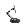 Portable Monitor Stand for 19" Displays, Adjustable with Multi-Axis Rotation and Weighted Base