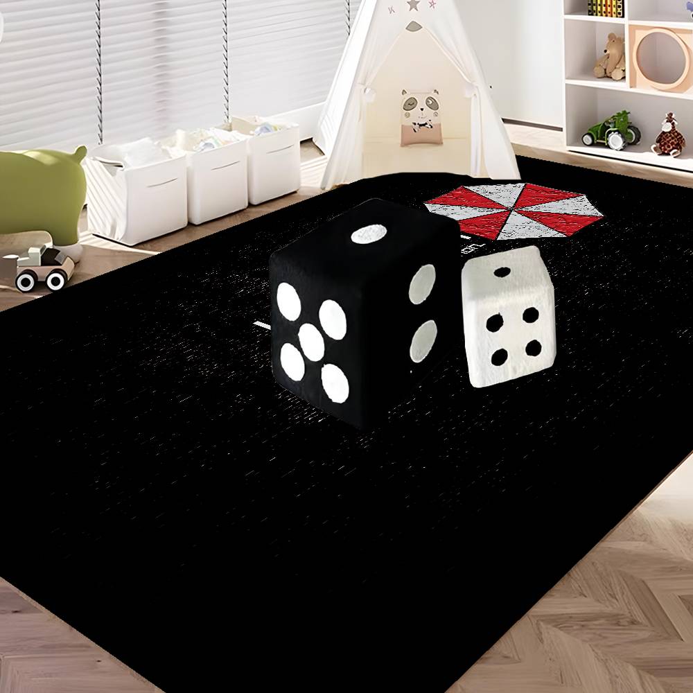 Horror Movie Umbrella Corporation Hallway Carpet Washable Non-Slip Living Room Sofa Chairs Area Mat Kitchen Doormat Area Rug