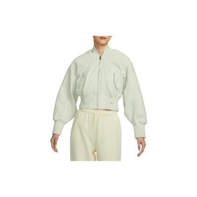 מעיל קצר קז'ואל מבד Color-Block לנשים לבוש חיצוני כחול-זכוכית-ים FB8779-020