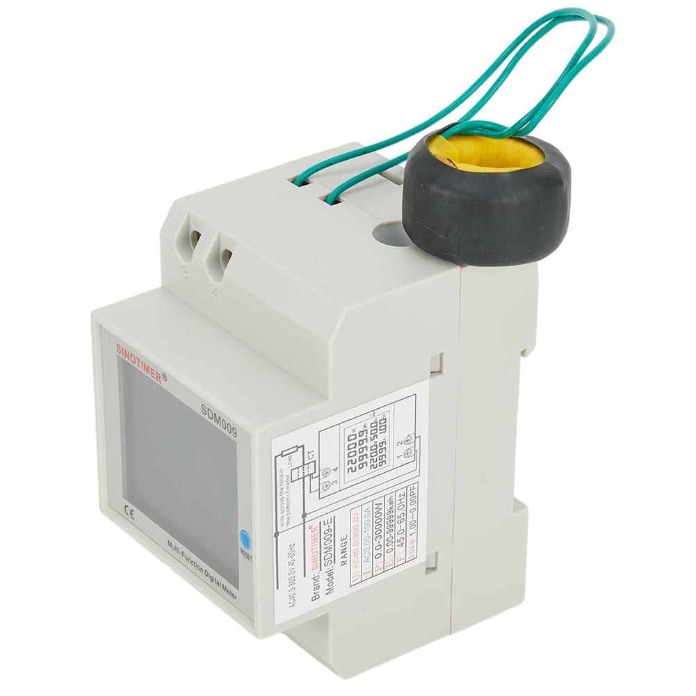 Color LCD HD Display Digital Electricity Meter, Backlight Function, Clear Visibility, Data Reset, Cumulative Energy Measurement