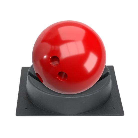 Stojan na bowlingové koule z plastu, černý držák na bowlingové koule, sportovní úložný stojan na bowlingové vybavení
