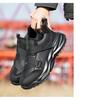 Men's Steel Toe Safety Shoes - Anti-Smash, Anti-Puncture, Velcro Closure, Soft Sole, Comfortable for Long Standing