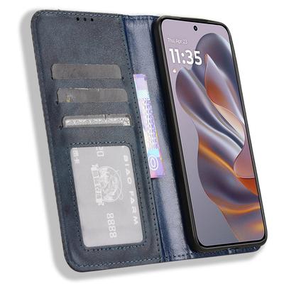 Για Motorola Thinkphone 25 5G/Edge 50 Neo 5G/Moto S50 5G Δερμάτινη Θήκη Πορτοφόλι Σταντ Ρετρό Υφή Κάλυμμα Τηλεφώνου