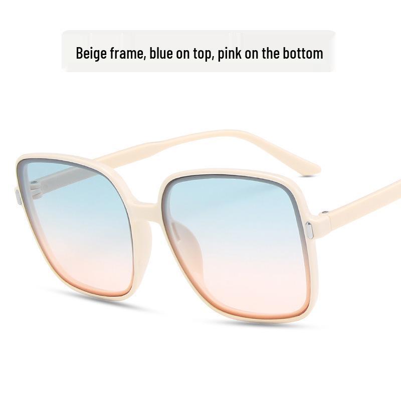 Trendy Square Frame Slim Sunglasses: UV Protection for Women & Men, Korean Style