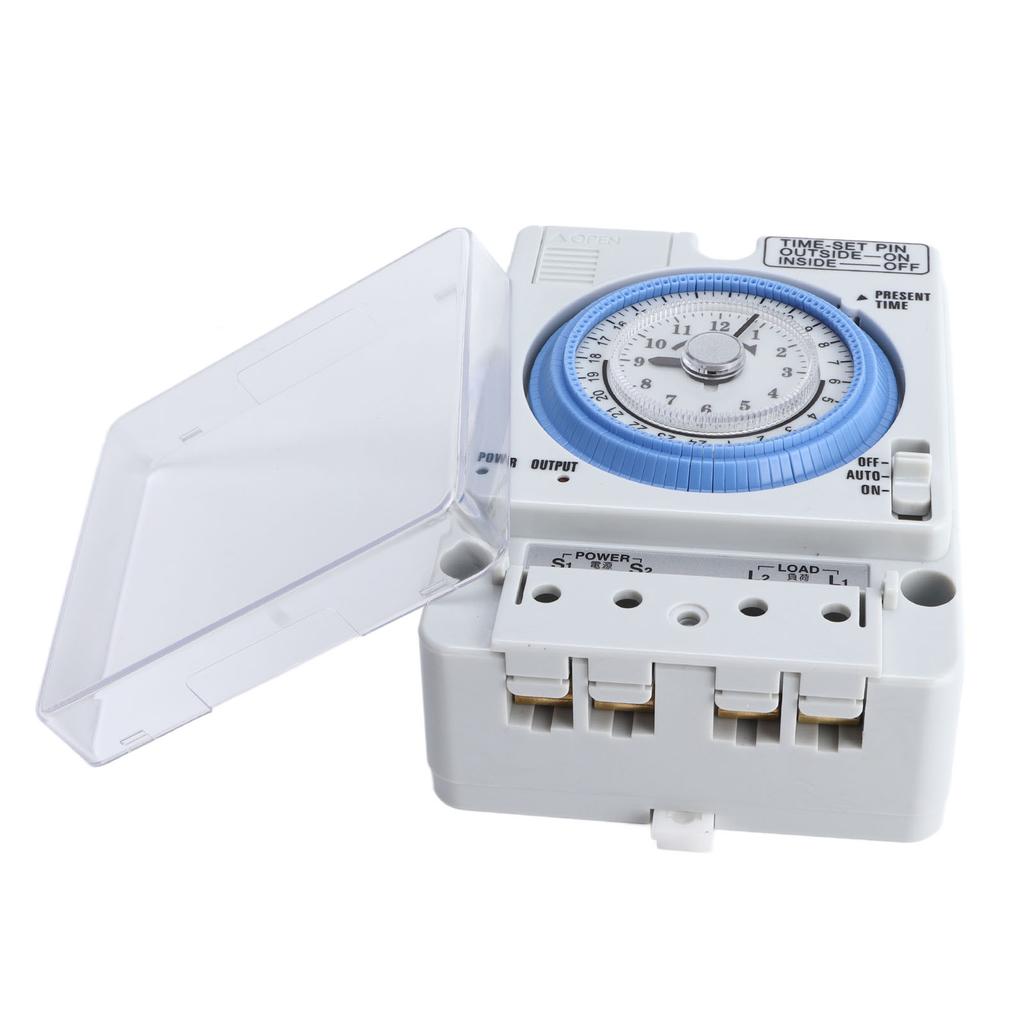 Timer Switch Mechanical Time Switch for Household Time Control Electronic Equipment Supplies 100V‑240V TB388
