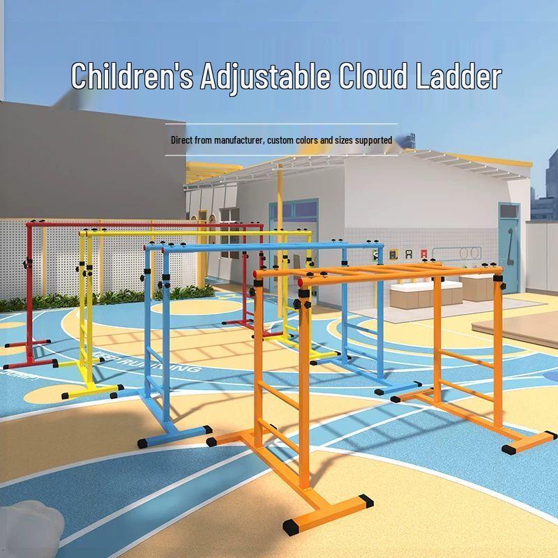 Kids' Adjustable Mobile Climbing Ladder & Pull-up Bar
