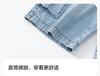 Balabala Children's Clothing Summer Denim Straight Leg Pants