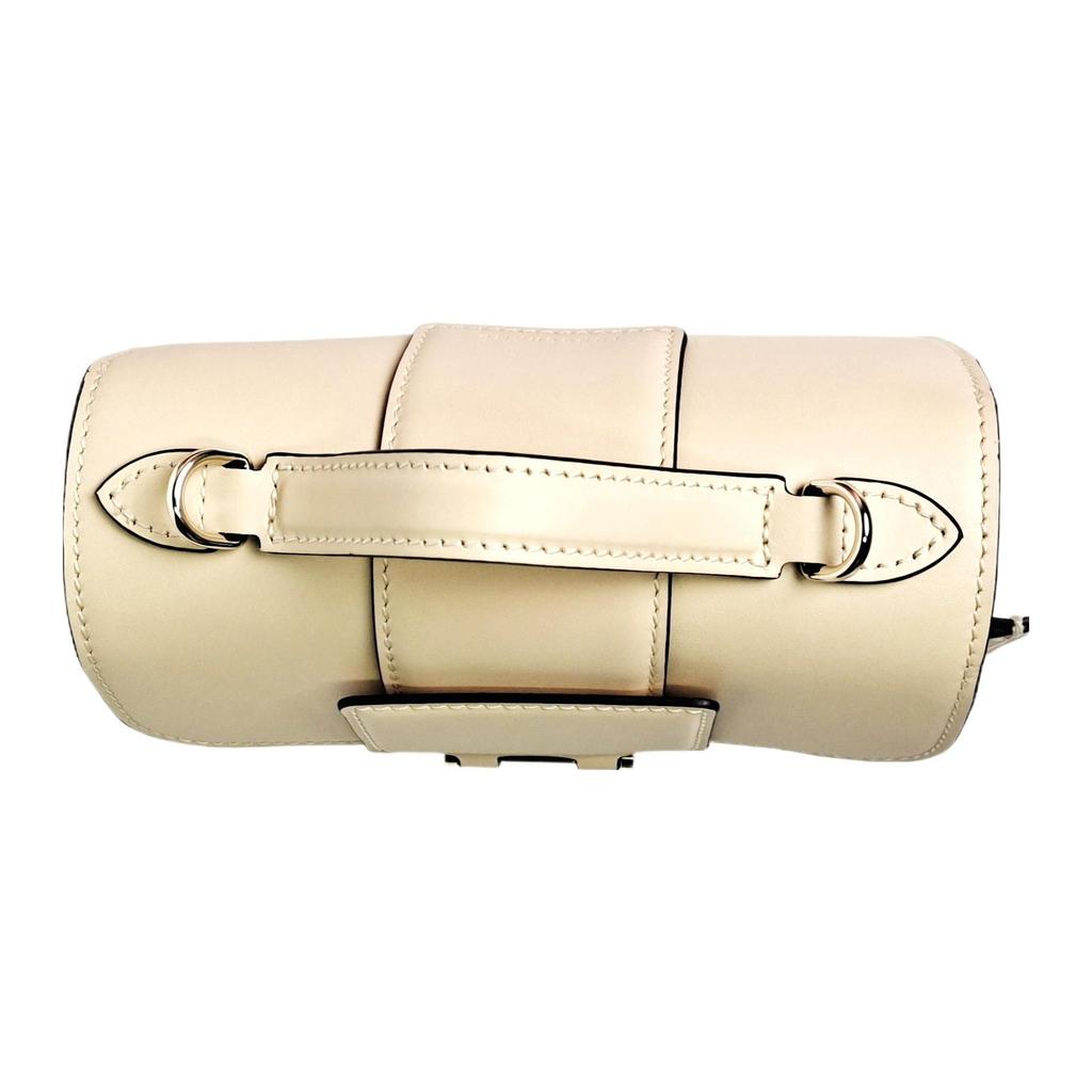 Longchamp Box-Trot Solid Adjustable Shoulder Strap Logo Pendant Magnetic Snap Mini Baguette Shoulder Crossbody Bag Women Bags Straw-Yellow 10180HAU071