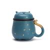 Edenus Lucky Cat Ceramic Tea Mug with Infuser