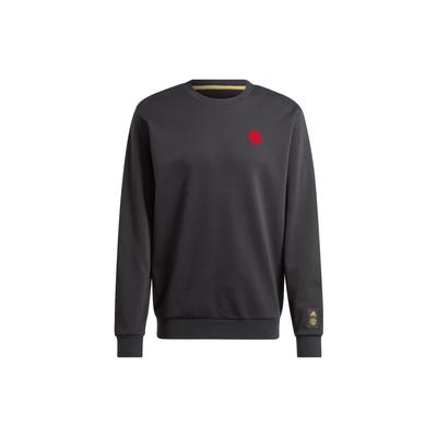 FW23 Chinese New Year Man Utd Paper-Cut Logo Crew Neck Sweatshirt Men Tops Black IP9184