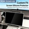FÜR ZEEKR 8X Displayschutzfolie Mittelkonsole Navigation Silikonrahmenabdeckung Modifikationszubehör