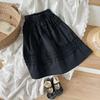 Girls' Korean-Style Retro Cotton Skirt 2025 Spring and Summer Fashionable Skirt Kidsren's Casual Versatile Princess