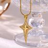 Gold Color Sunburst Cubic Zirconia Pendant Necklace Shiny Sun Charm Chain For Women Bohemian Jewelry Vintage 2026 Her Gift