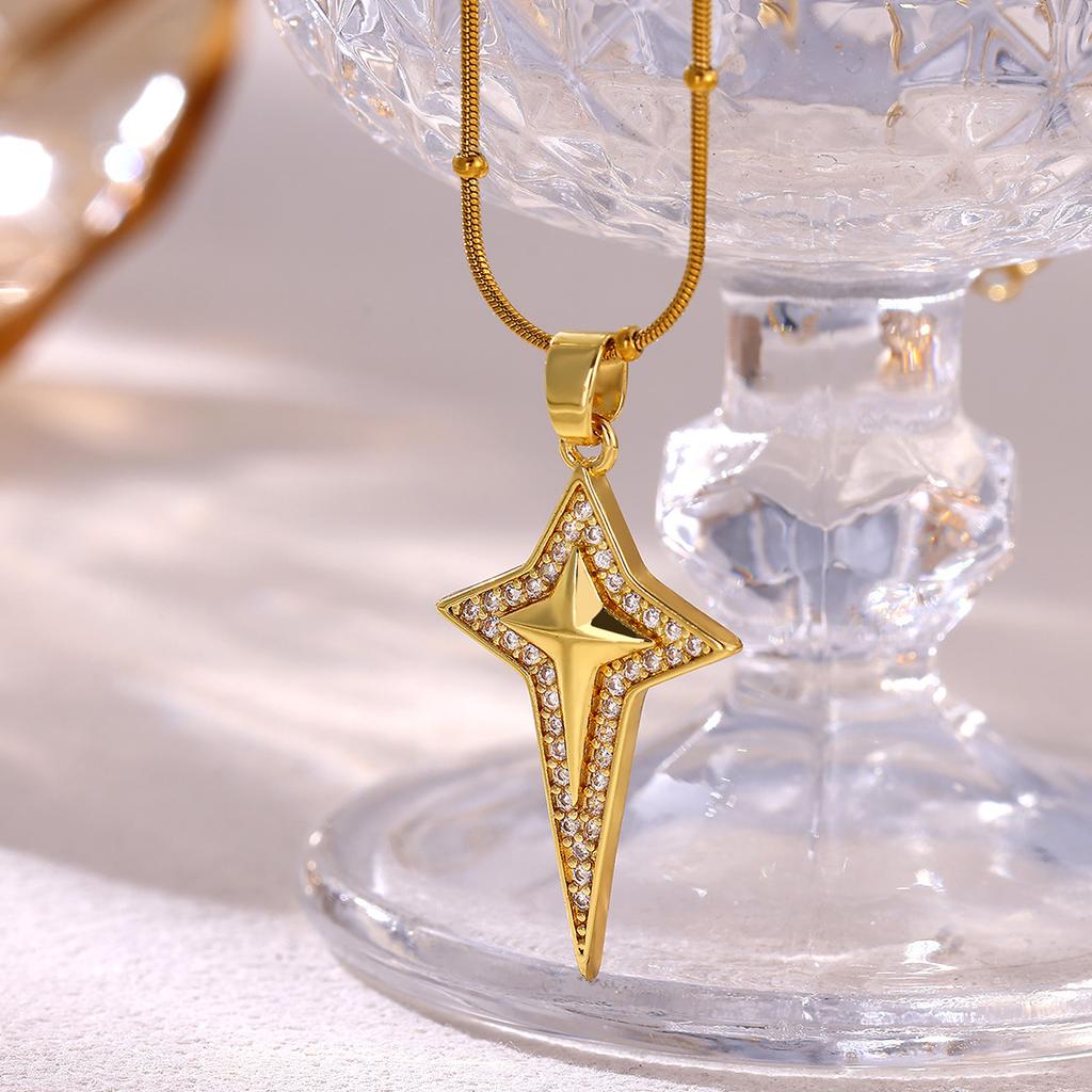 Gold Color Sunburst Cubic Zirconia Pendant Necklace Shiny Sun Charm Chain For Women Bohemian Jewelry Vintage 2026 Her Gift