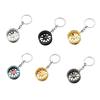 Tire Keychain Pendant Lightweight Metal Keychain Portable Creative Wheel Hub Design