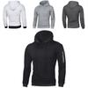Fashionable Men's Plain Hooded Hoodie Sweatshirt Jacket Perfect For Running And Outdoor Activities