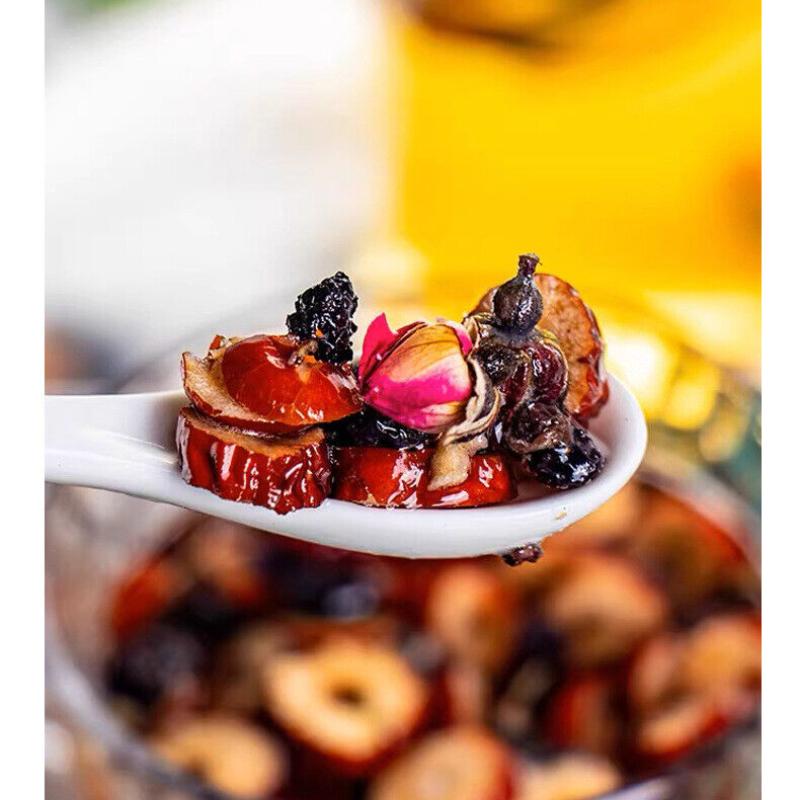 Natural Fruit Tea Herbal Tea Black Wolfberry Mulberry Rose Tea Women Beauty Tea