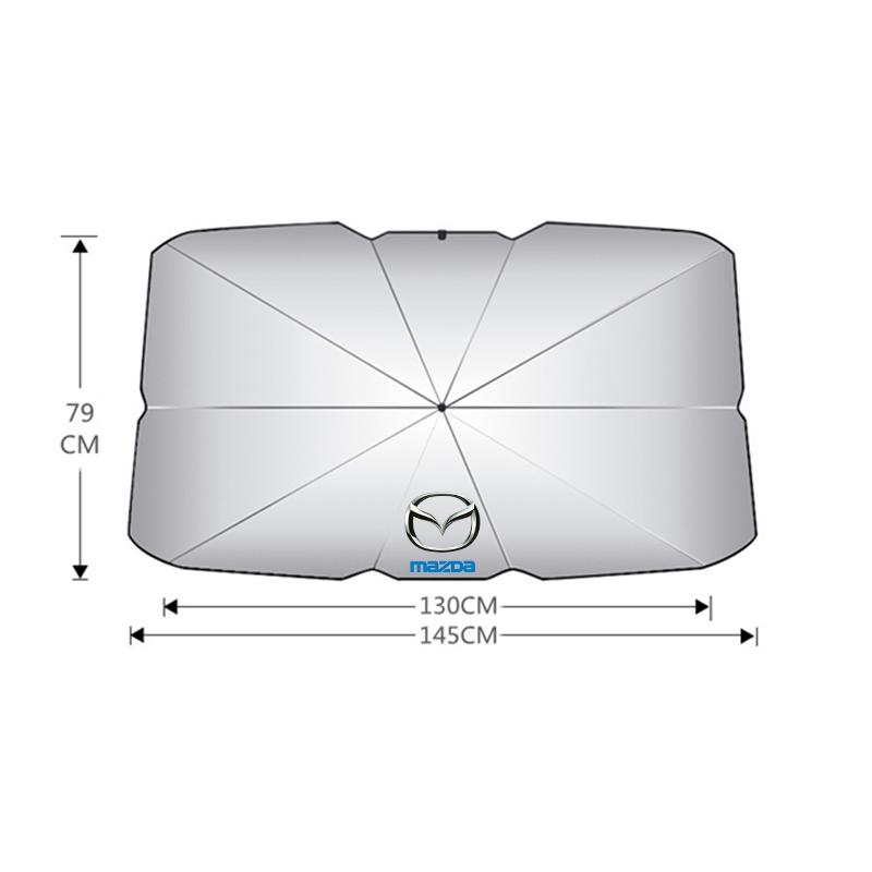 Car Front Windshield Sunshade Umbrella Summer Sun Protection Sunshade for Mazda 3 bk bl 323 Axela Atenza CX-3 CX-4 CX5 CX-7 FF24