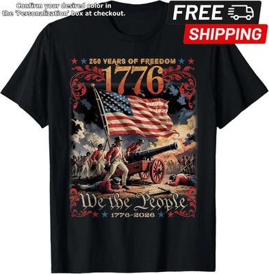 250 Év Szabadság Retro USA Zászló 1776 Óta 2026 Függetlenség Napja Póló