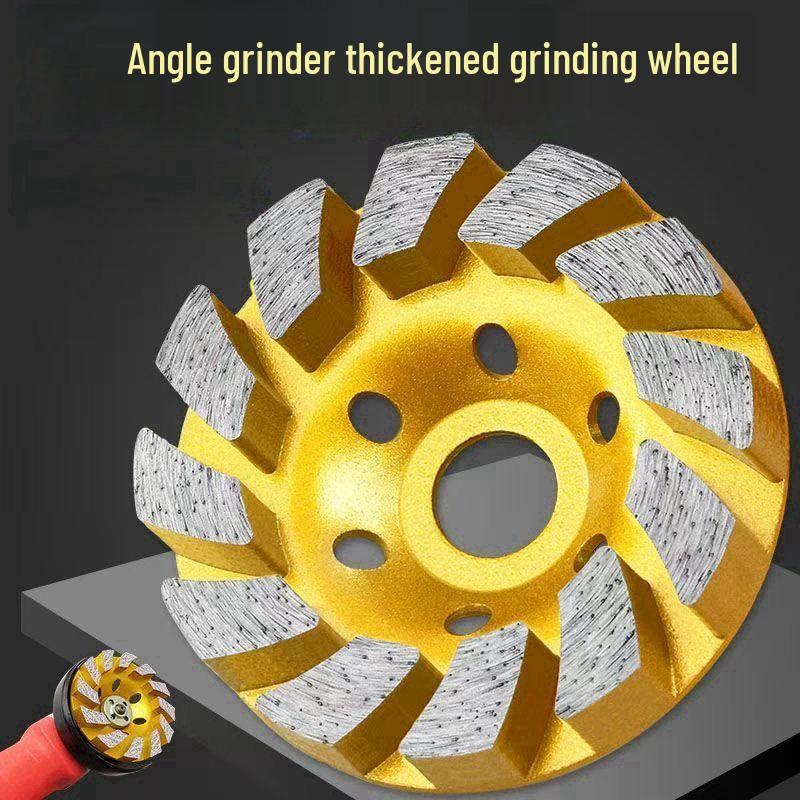 Diamond Grinding Pad for Concrete, Stone & Marble - Fits Angle Grinders & Floor Polishers