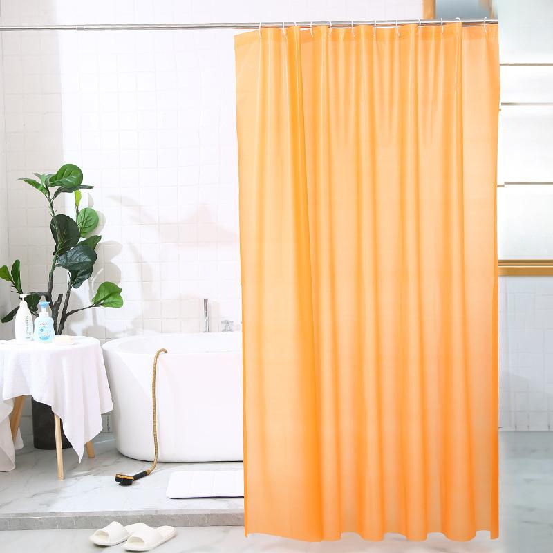 180*180cm Solid Color PEVA Bathroom Waterproof Mildew Proof Fabric Partition Curtain Shower Curtain Home Decor