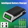 Durable Portable Rechargeable Fast Charging Dock Adapter Intelligent Battery Charger 4 Slot