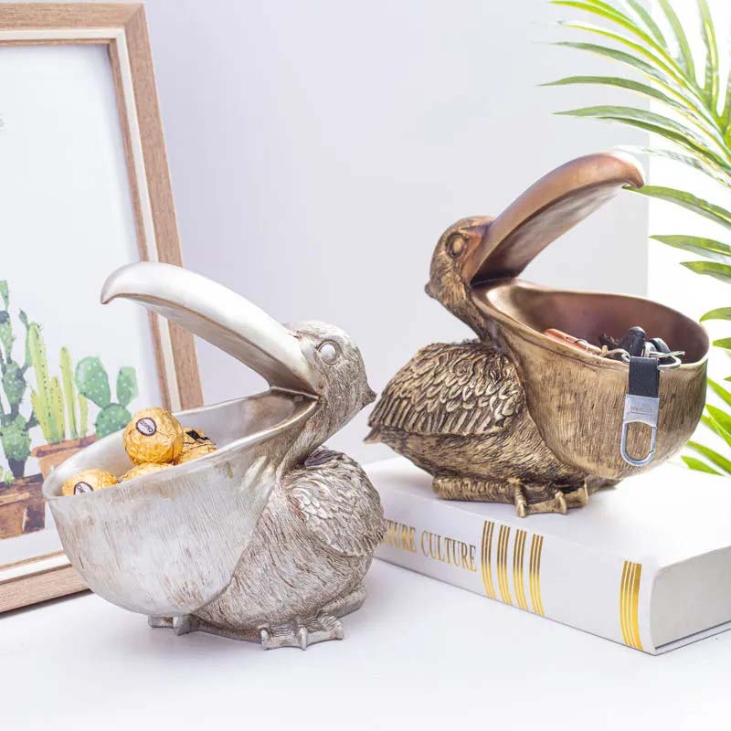 Nordic Resin Toucan Key Storage Box Living Room Table Decoration Creative Statue Home Finishing Decor Porch Key Storage Key Organizer Box Art Craft