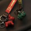 [Moerstar] Keychain Keychain Cute Dog Cartoon Bulldog Resin Tide Cool