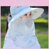 Sun Protection Wide Brim Hat For Women With Breathable Polyester Fabric And Floral Design For Summer Sunshade