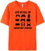 Life is Full of Important Choices Video Funny T Shirt Games Gamer Player Tops Tees for Men Clothes