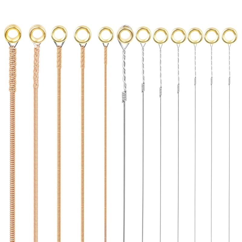 12Pcs Folk Guitar String Acoustic Guitar Strings for 12 String Classical Guitars Accessories Powerful and Durable