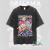 ONE PunchMan Manga Tshirt Saitama Graphic Print T Shirt Vintage Washed Oversized Cotton Tshirt Short Sleeve Tee Mens Clothing