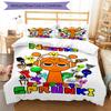 3pcs Custom Name Sprunki Bedding Set Duvet Cover Closure Includes 1 Duvet Cover & 2 Pillowcases, Soft and Comfortable for All Seasons.