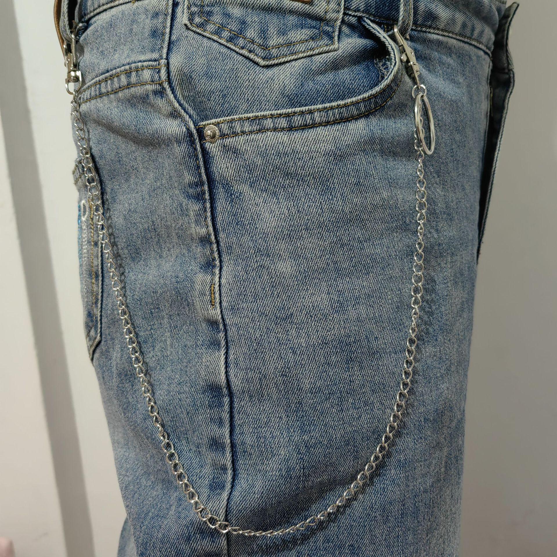 Retro Punk Rivet Pants Chain: European-American Hip Hop Clubbing Accessory