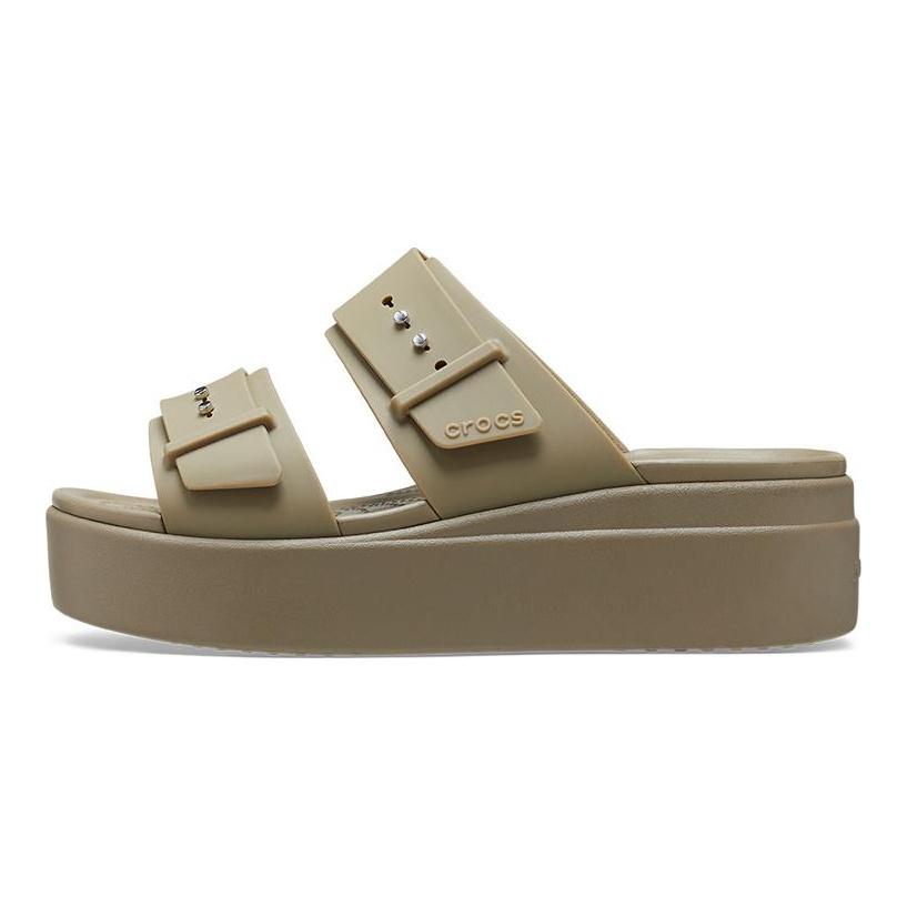 Crocs Brooklyn Low Wedge Sandal 'Beige' Women's 207431-260