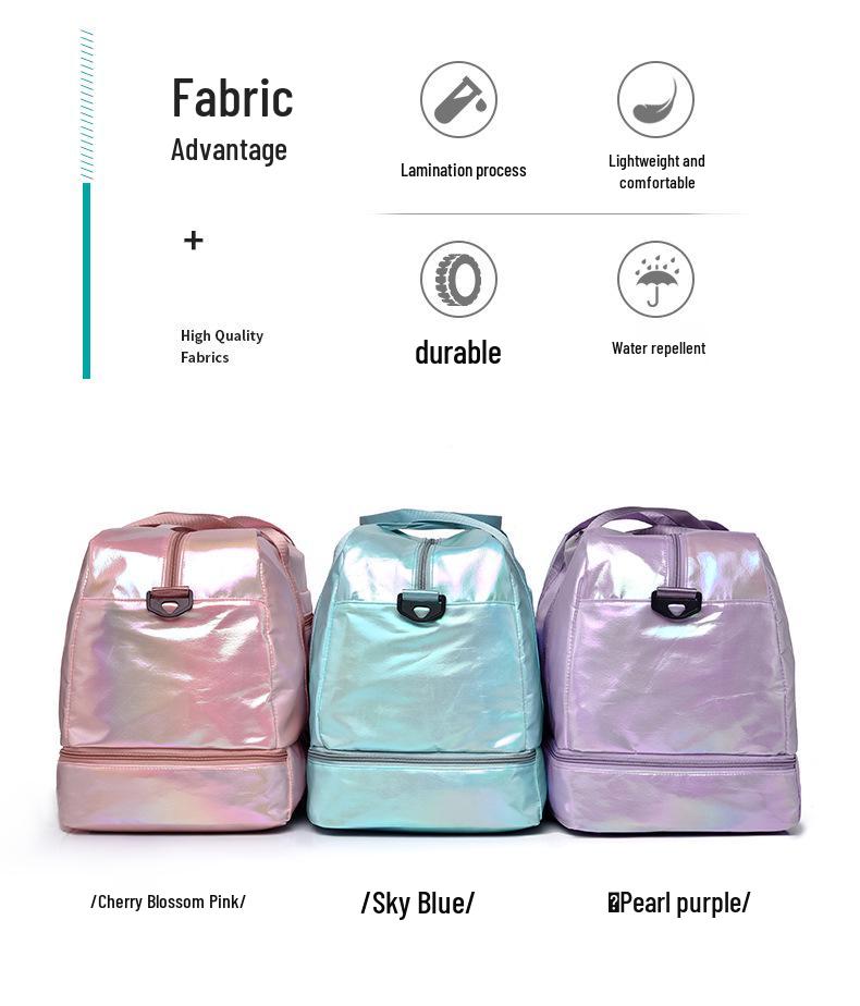 Women's Glossy Sport Yoga Bag 2025 - Stylish Crossbody & Handheld Travel Bag, Ideal for Fitness Enthusiasts.