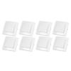 8Pcs Single Pole Light Switch 10A/250V Wall Decorative Paddle Rocker Switch European Regulations