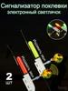 2pcs Electronic  Hook Color Changing Rod Tip Light