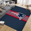 New England Patriots Flannel Pattern Square Carpet,Area Rug,Carpet Rug for Living Room Bedroom Sofa Playroom Decor,Non-slip Floor Mat