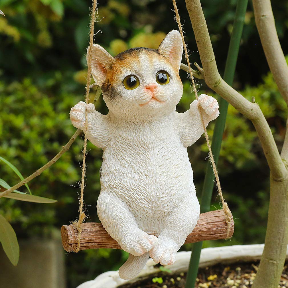 Devalier Ca123m Cat Figurine Calico Cat Resin Gift Perfect Present [Genuine Product]