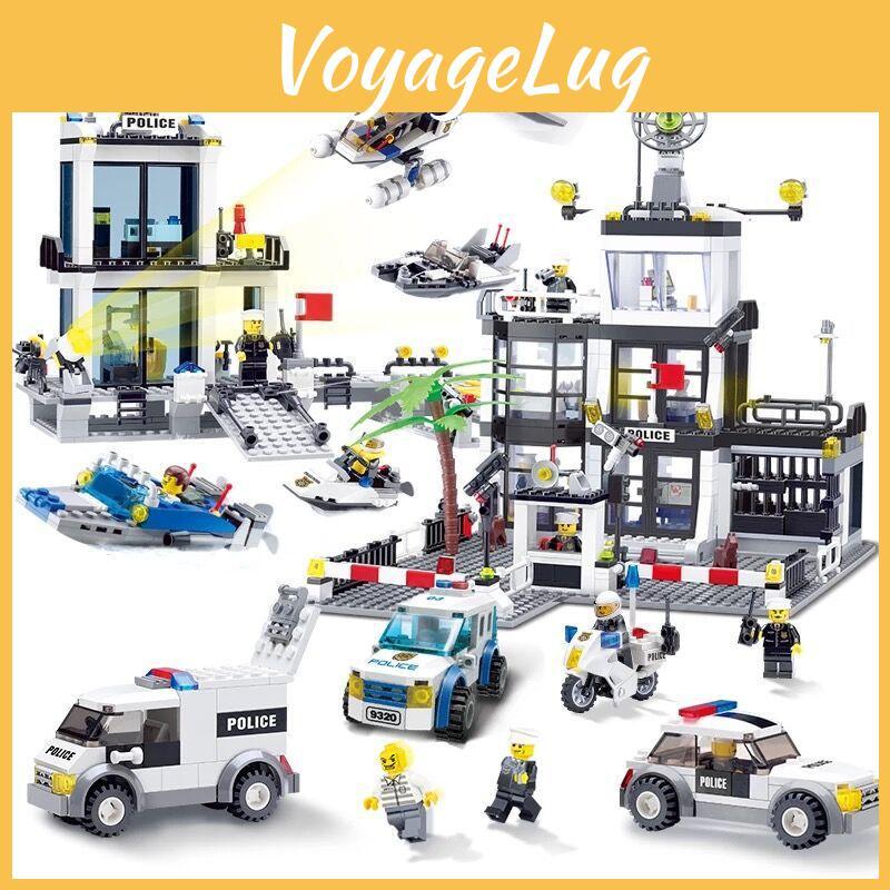 Police Fire Brigade Educational Building Blocks Kit With Small Particles For Boys And Girls