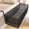 1 Piece of Iron Bedside Storage Basket, Hanging Storage Basket Behind the Dormitory Door, Space-saving Under-bed Frame