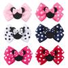 Girls Headwear Mickey Mouse Hair Accessories Set Girls Hairpin Card Pink Polka Dot Bow Cartoon Hairpin 3679