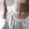 S925 Sterling Silver 14k Gold Plated Necklace Hollow Cute Bow Bear Pendant Clavicle Chain  for Women Jewelry Gift